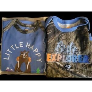 2 Mossy Oak One Piece Boys Size 18 months Little Explorer Outfits